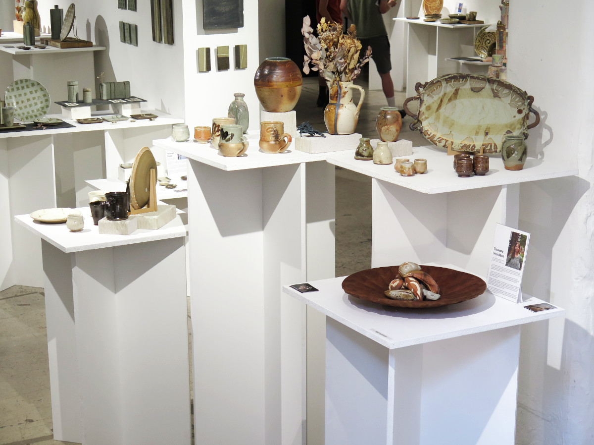 One of a series of pictures of pottery markets and exhibition displays